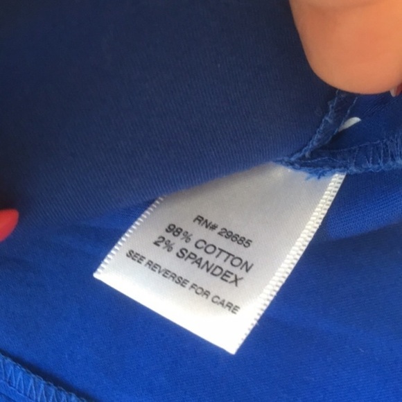 Pendleton Blouse Top Polka Dots Blue White Small - Picture 7 of 8